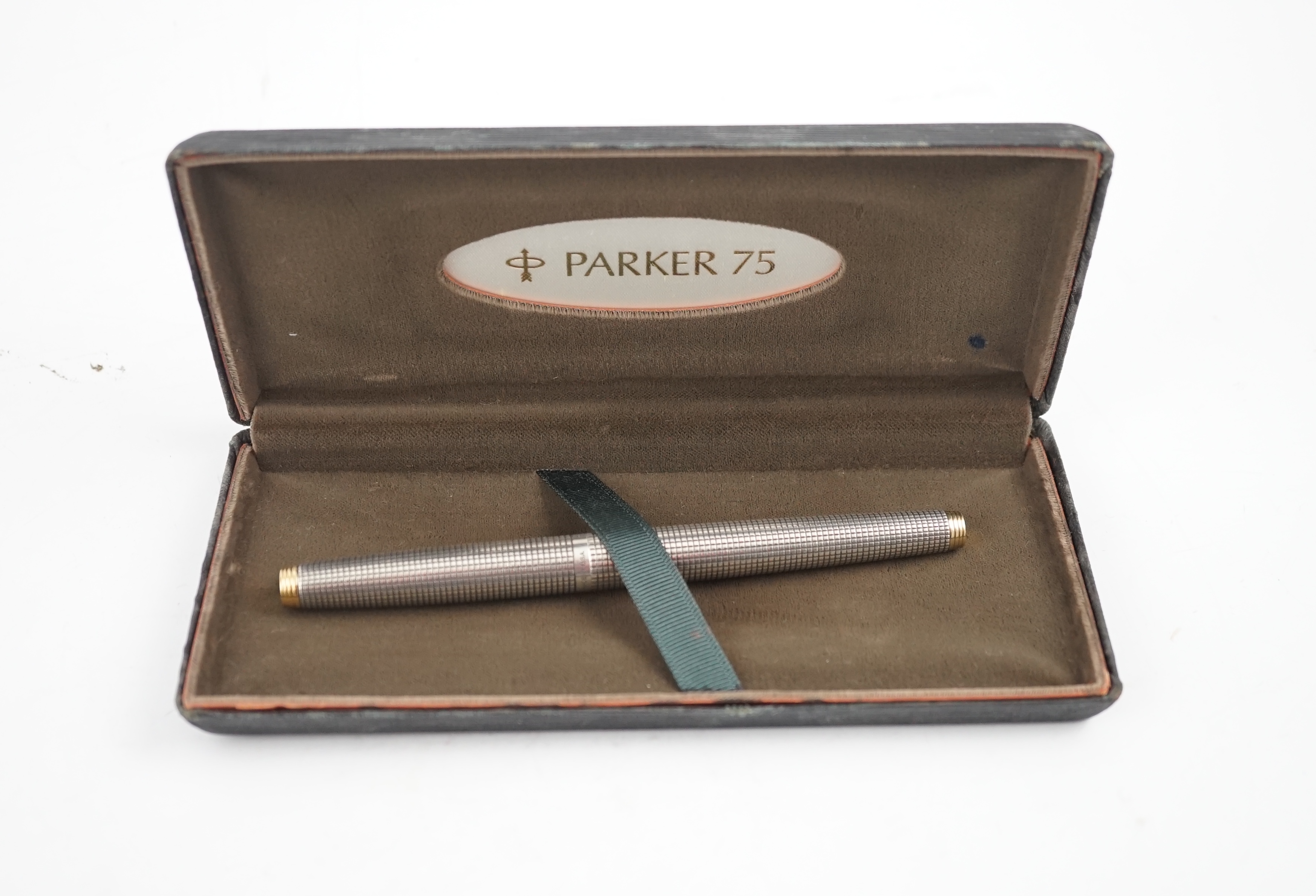 A Parker 75 Sterling silver Cieslé fountain pen, boxed